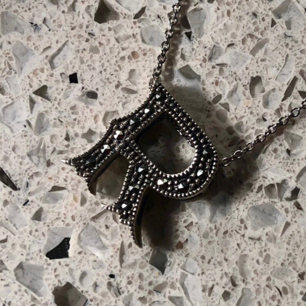 Ross-Simons Initial "R" Sterling Silver Necklace